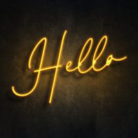 Neon Light Editable Text Effect